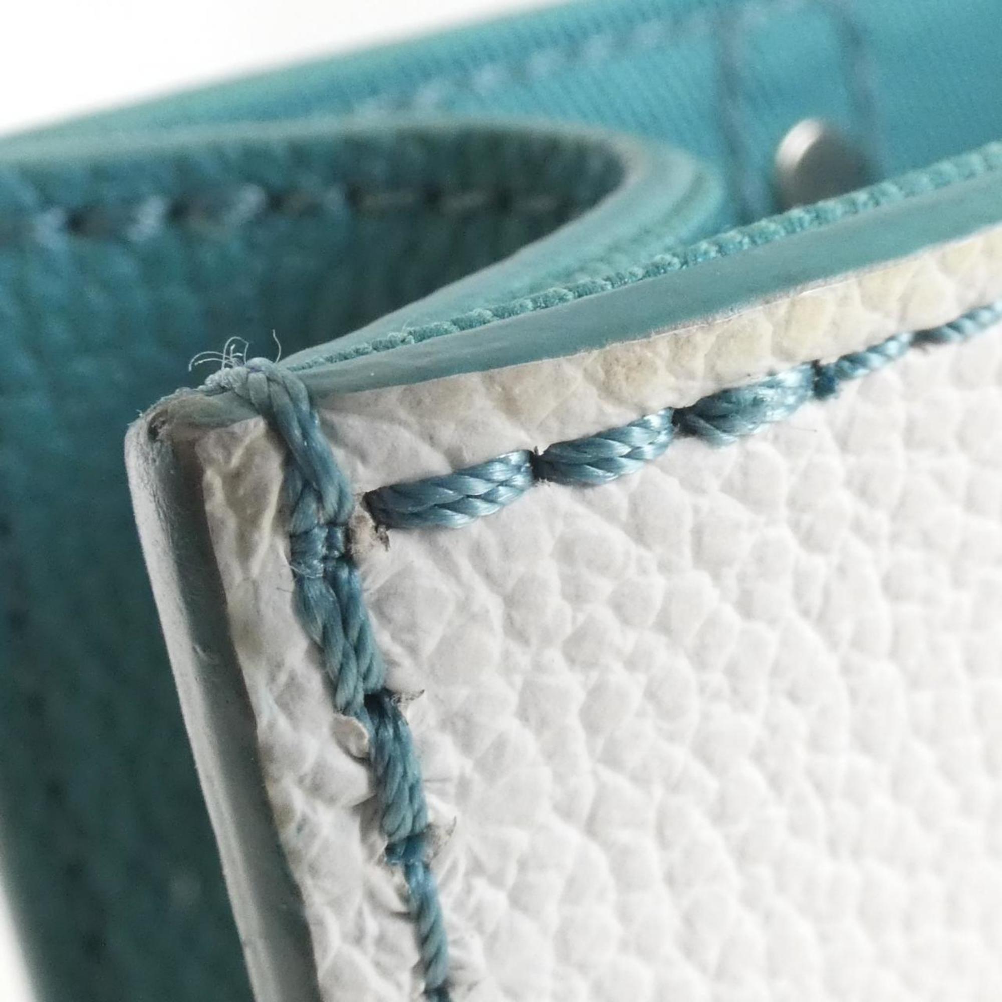 Louis Vuitton Turquoise Leather Handbag