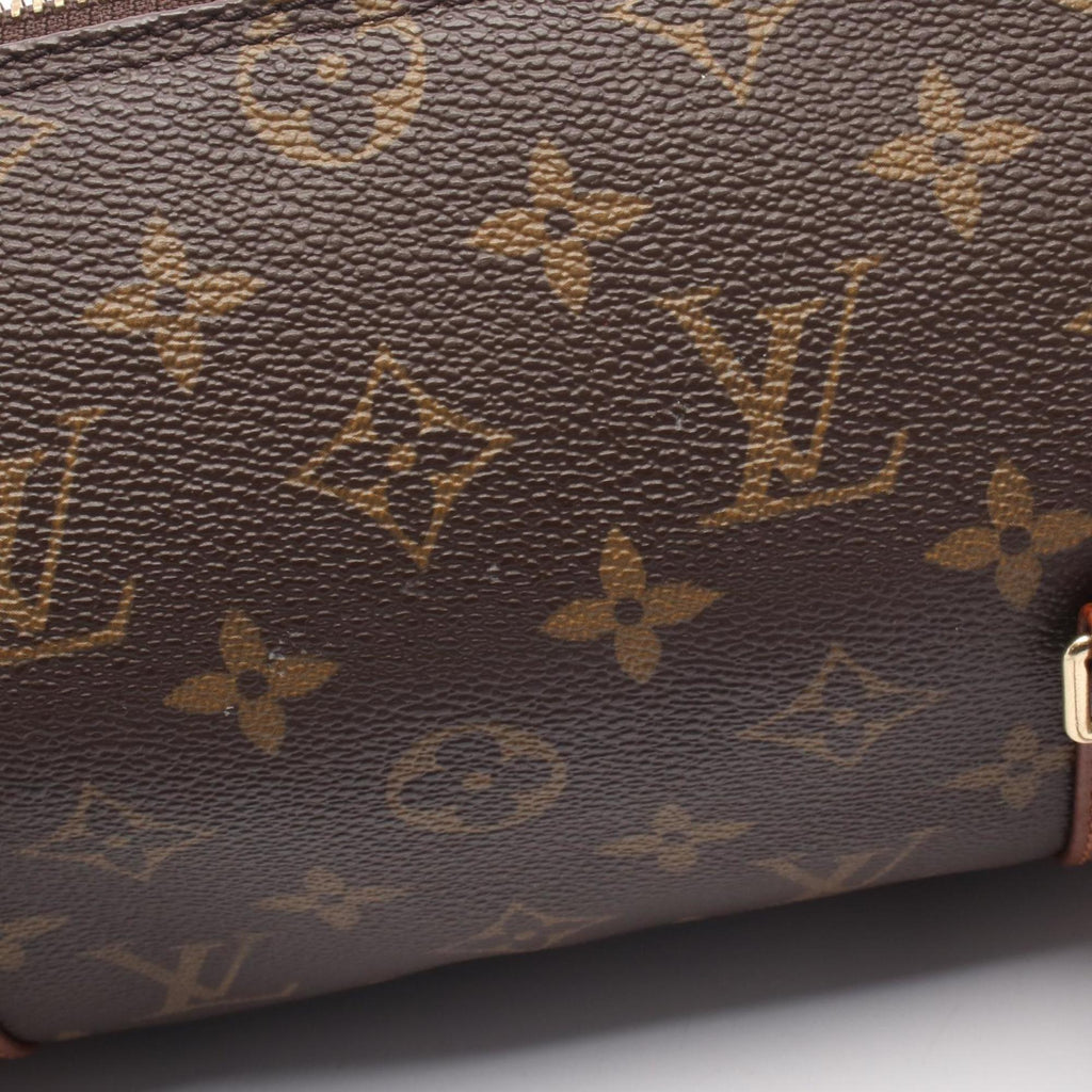 Louis Vuitton Brown Monogram Coated Canvas Leather Handbag