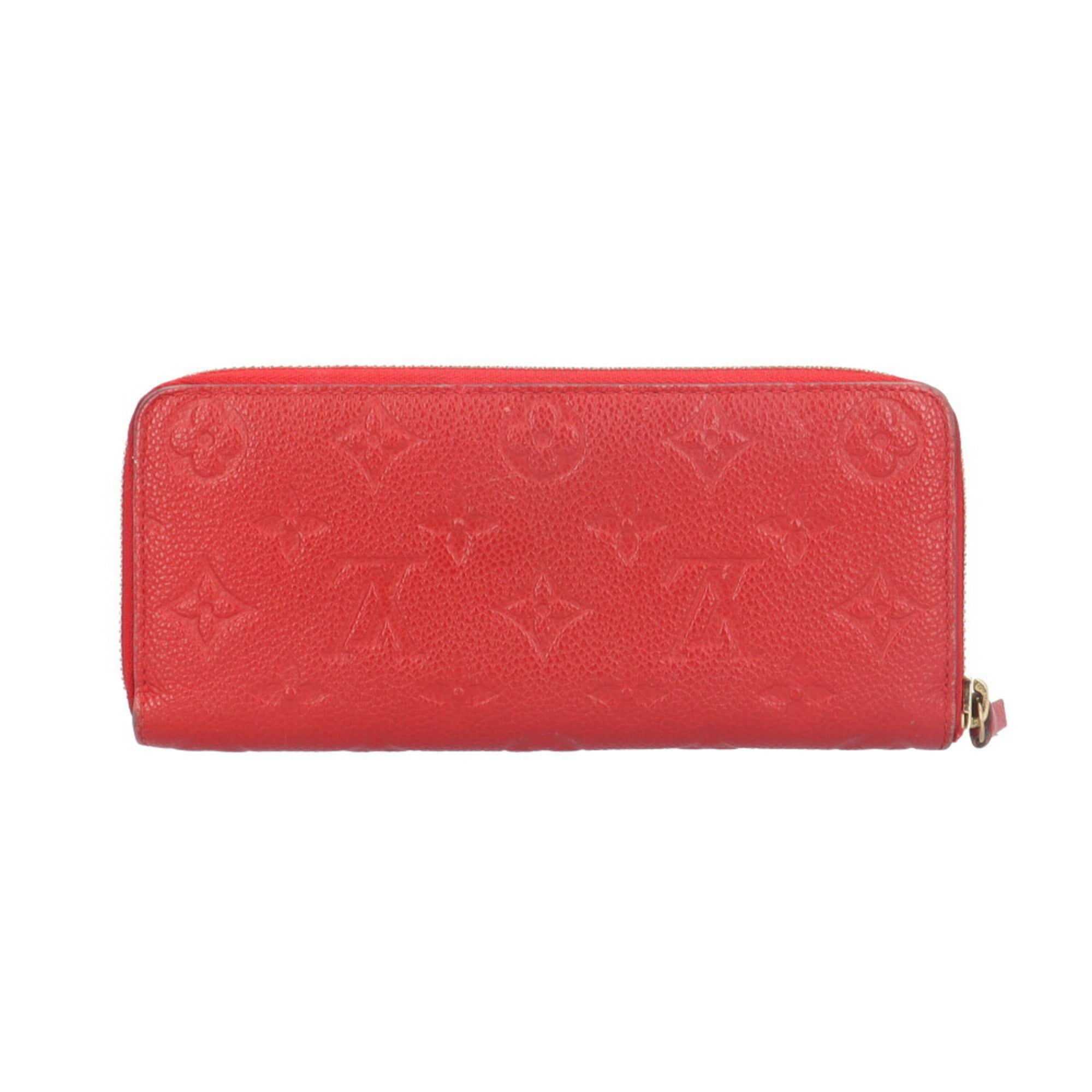 Louis Vuitton Monogram Empreinte Red Color Monogram Empreinte Long Wallet