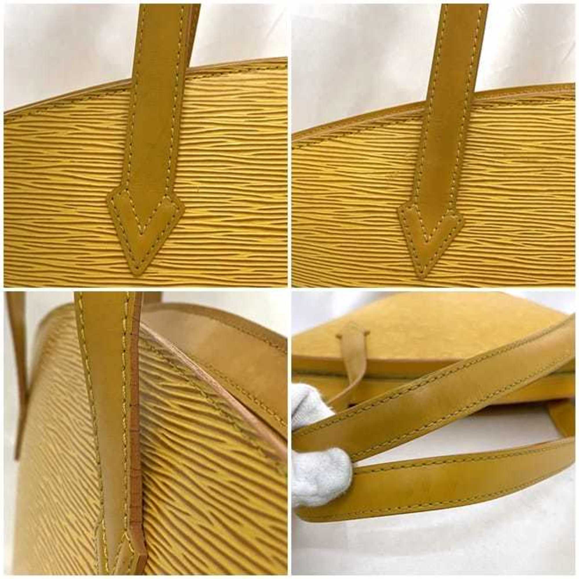 Louis Vuitton Yellow Epi Leather Tote Bag