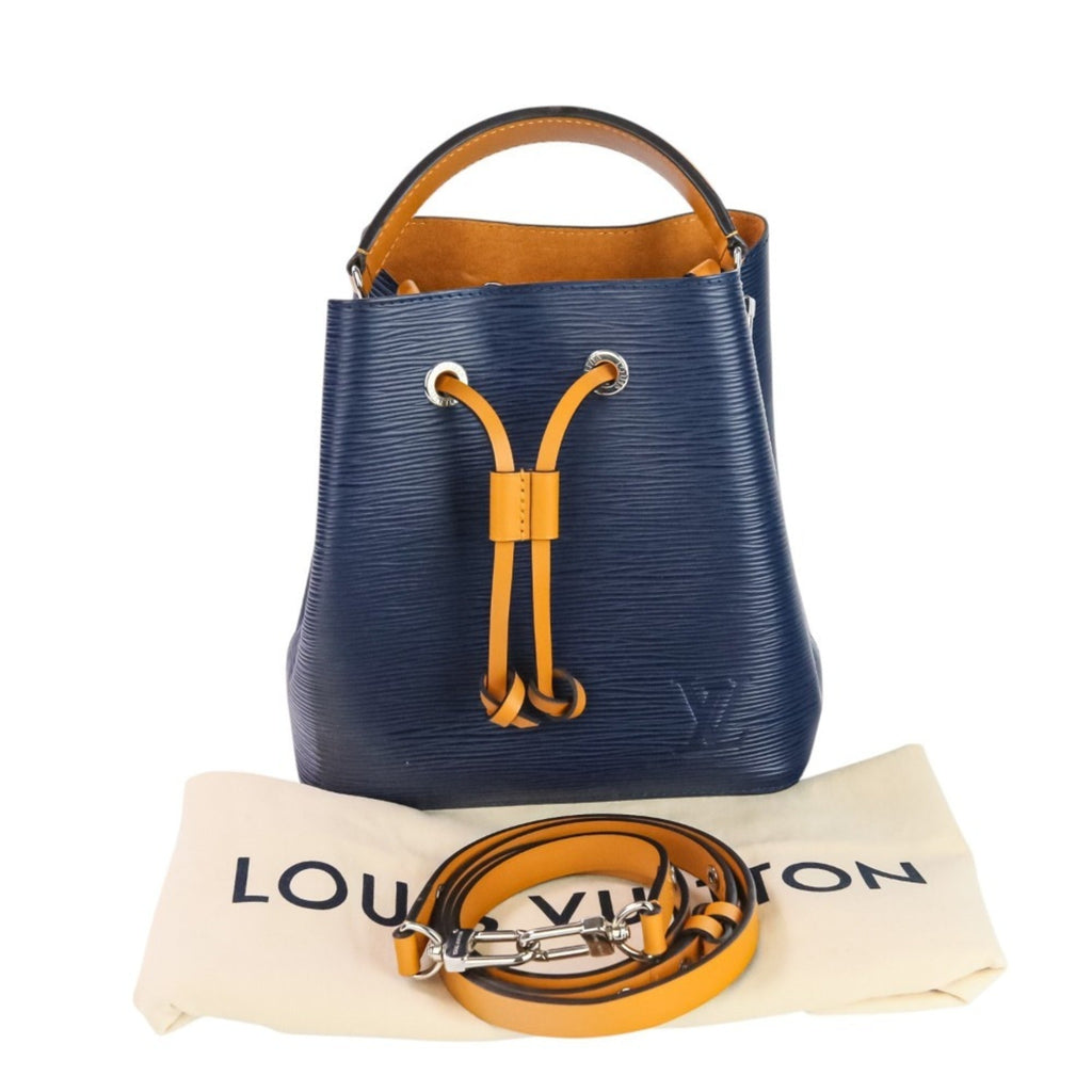 Louis Vuitton Indigo Navy Orange Saffron Handbag Shoulder Bag