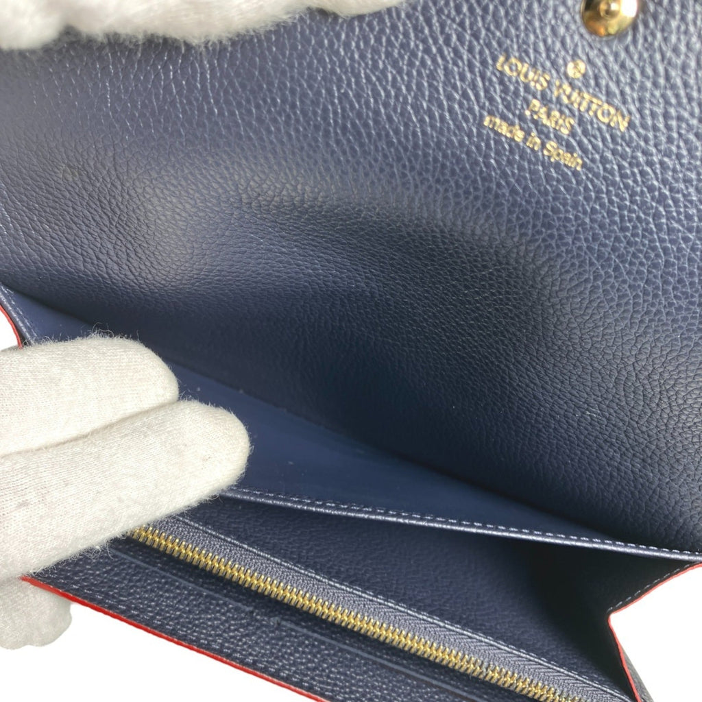 Louis Vuitton Marine Rouge Monogram Empreinte Long Wallet