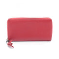 Gucci Red Color Leather Long Wallet (Bi-Fold) (Pre-Owned)