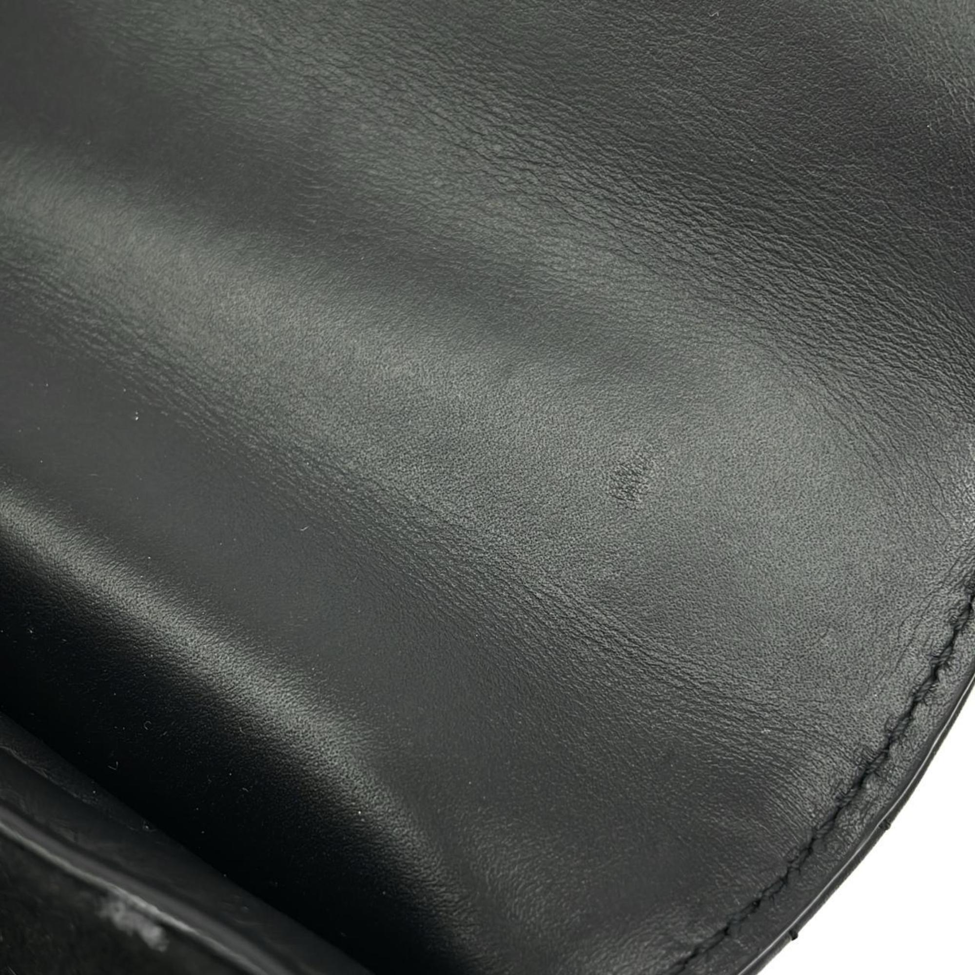 Louis Vuitton Black Leather Shoulder Bag