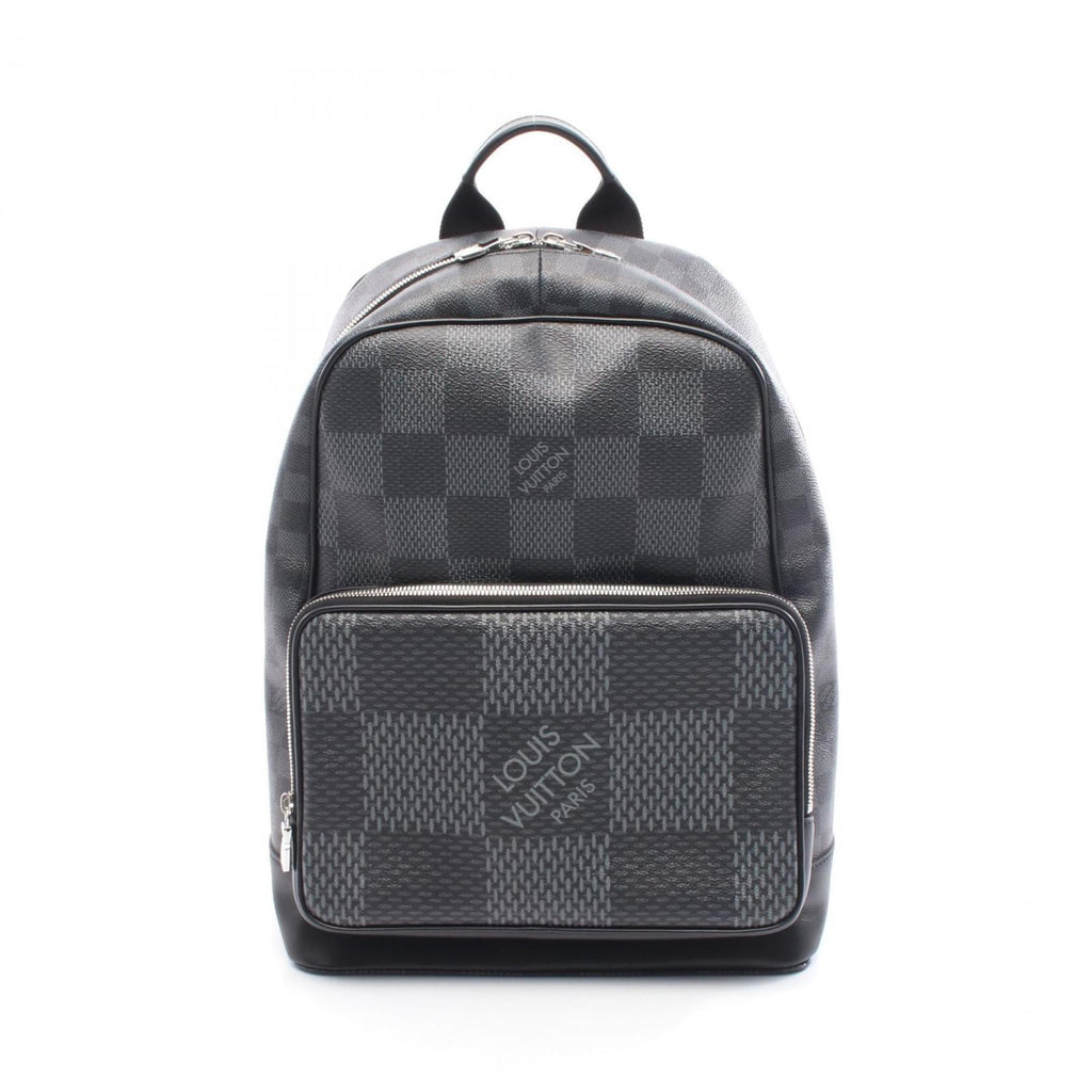 Louis Vuitton Black Damier Graphite Gray Coated Canvas Leather Backpack