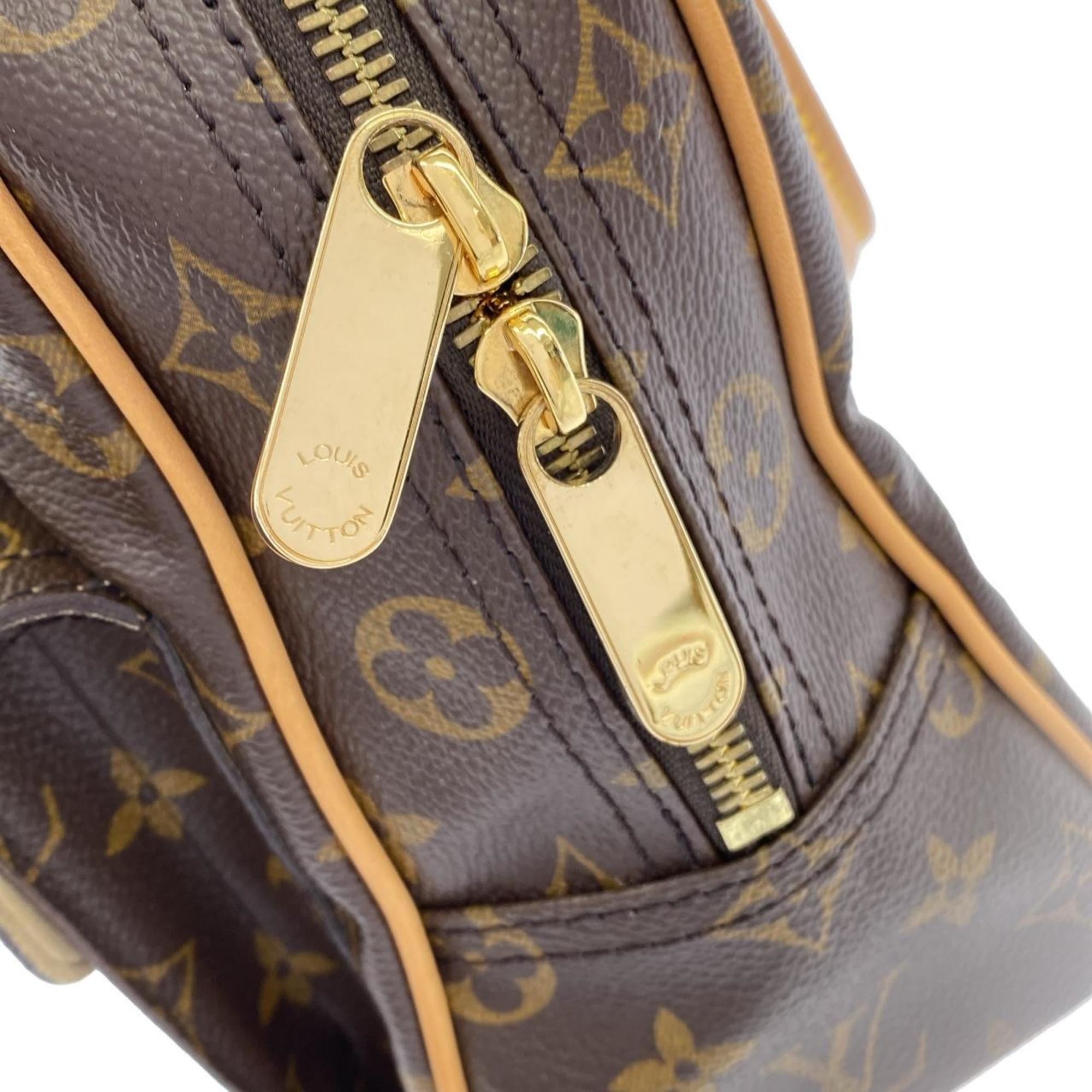 Louis Vuitton Marron Coated Canvas Handbag