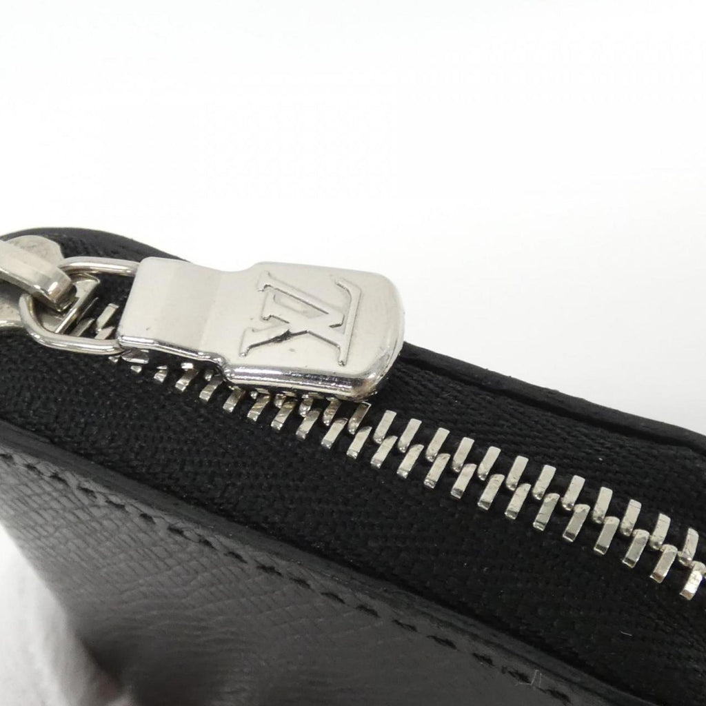 Louis Vuitton Black Leather Coin Purse/Coin Case