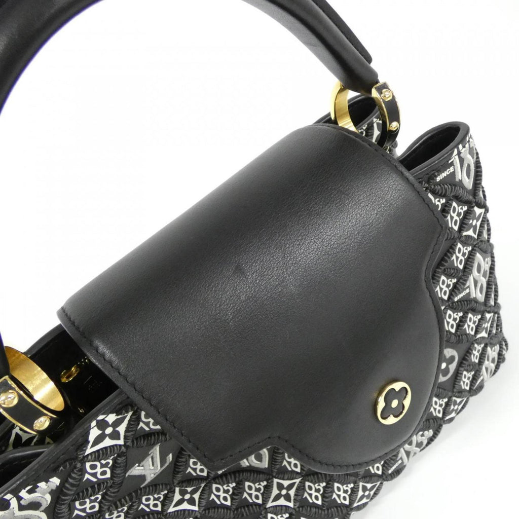 Louis Vuitton Black Leather Handbag