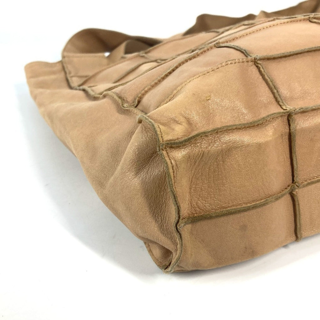 Chanel Beige Leather Shoulder Bag Tote Bag