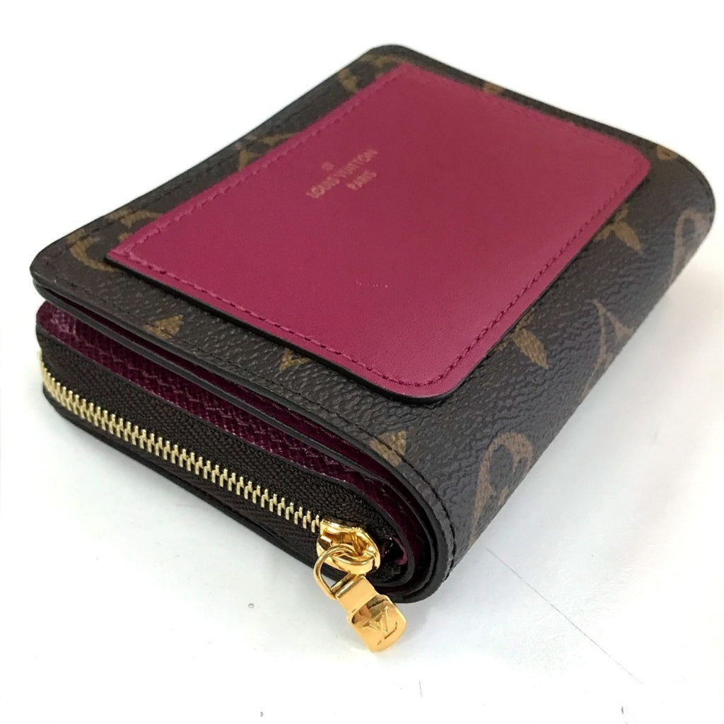 Louis Vuitton Monogram Brown Fuchsia Monogram Wallet