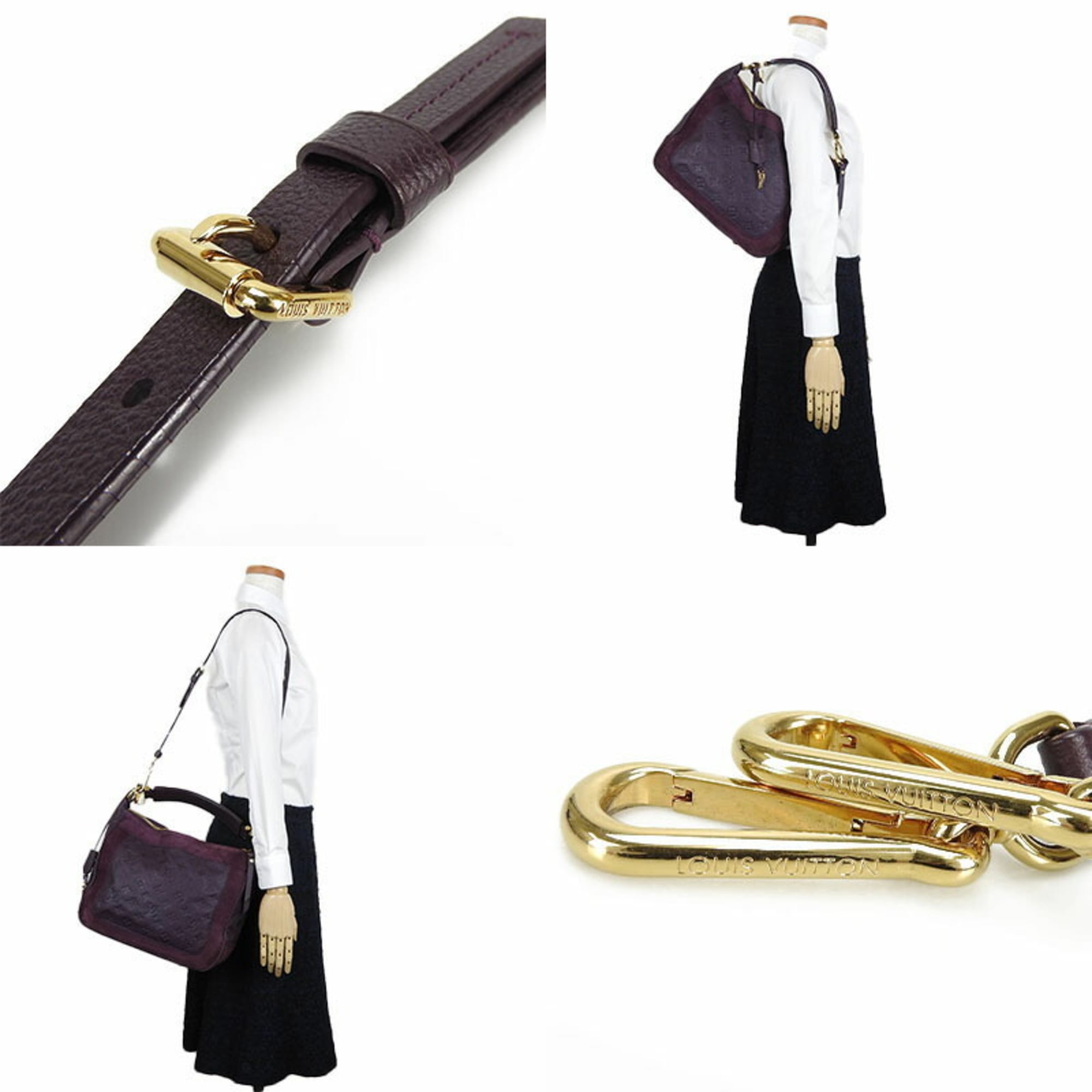 Louis Vuitton Monogram Empreinte Purple Monogram Empreinte Handbag Shoulder Bag