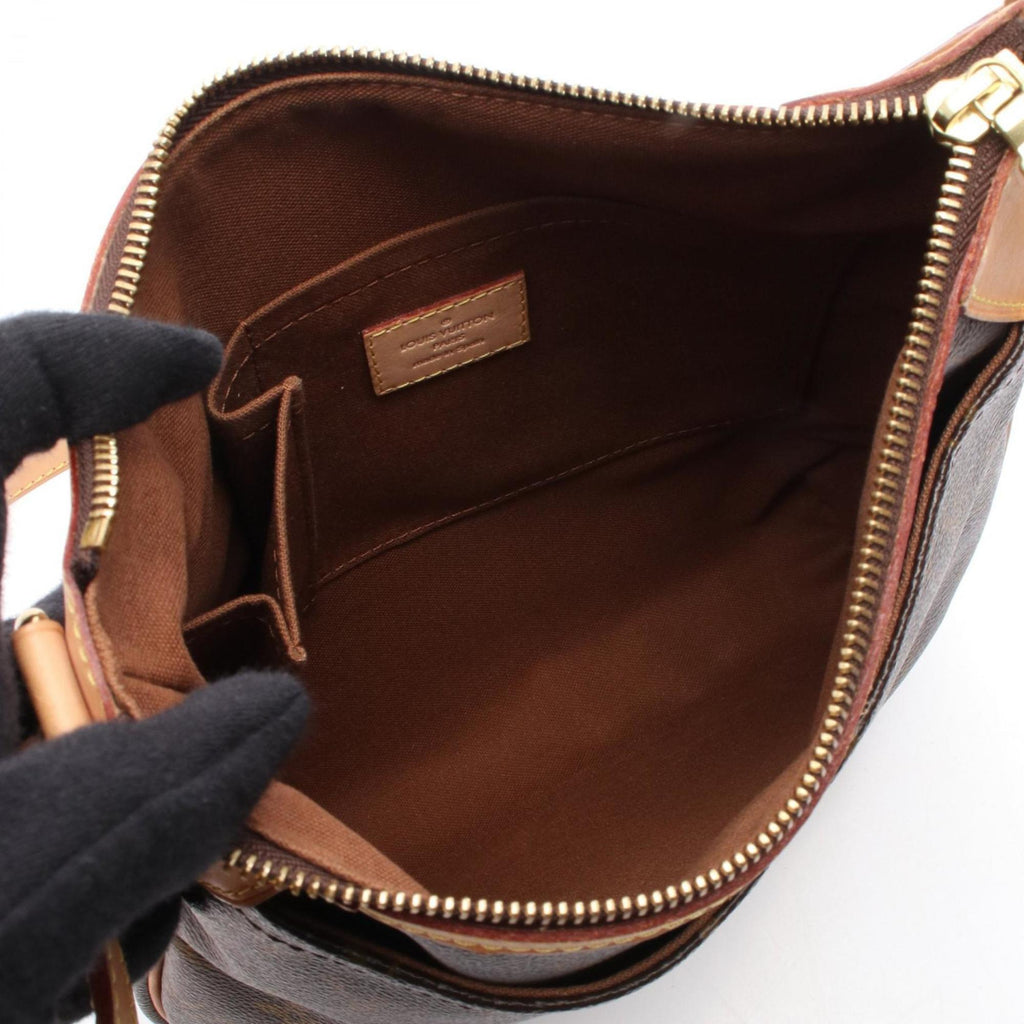 Louis Vuitton Monogram Brown Coated Canvas Leather Shoulder Bag