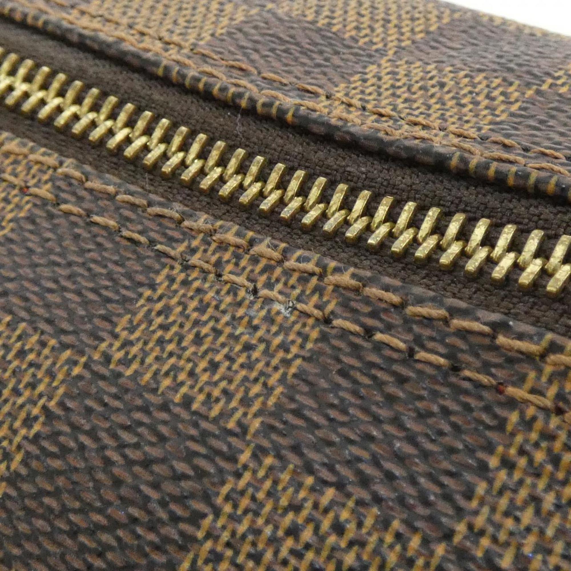 Louis Vuitton Brown Coated Canvas Handbag