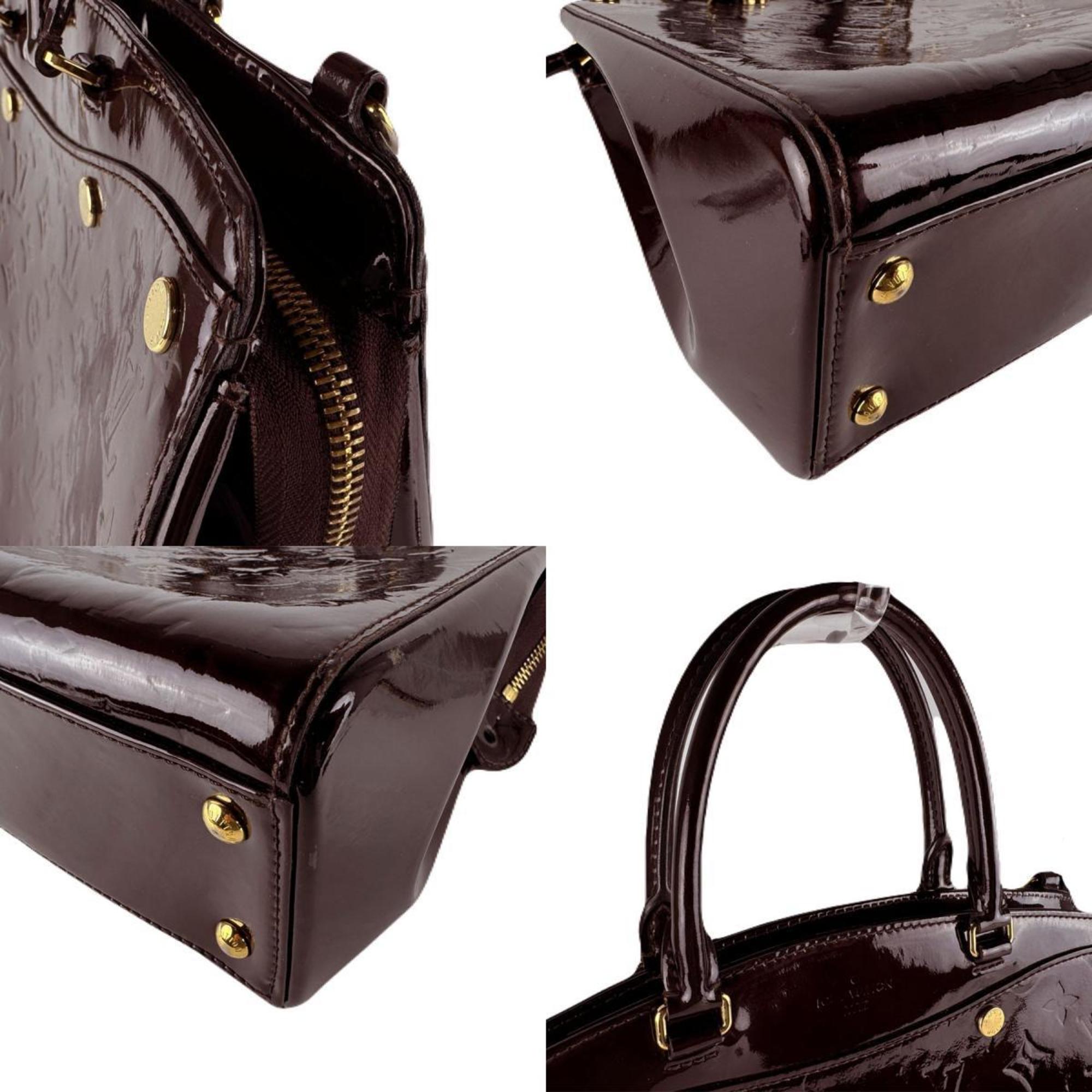 Louis Vuitton Amarante Patent Leather Handbag Shoulder Bag