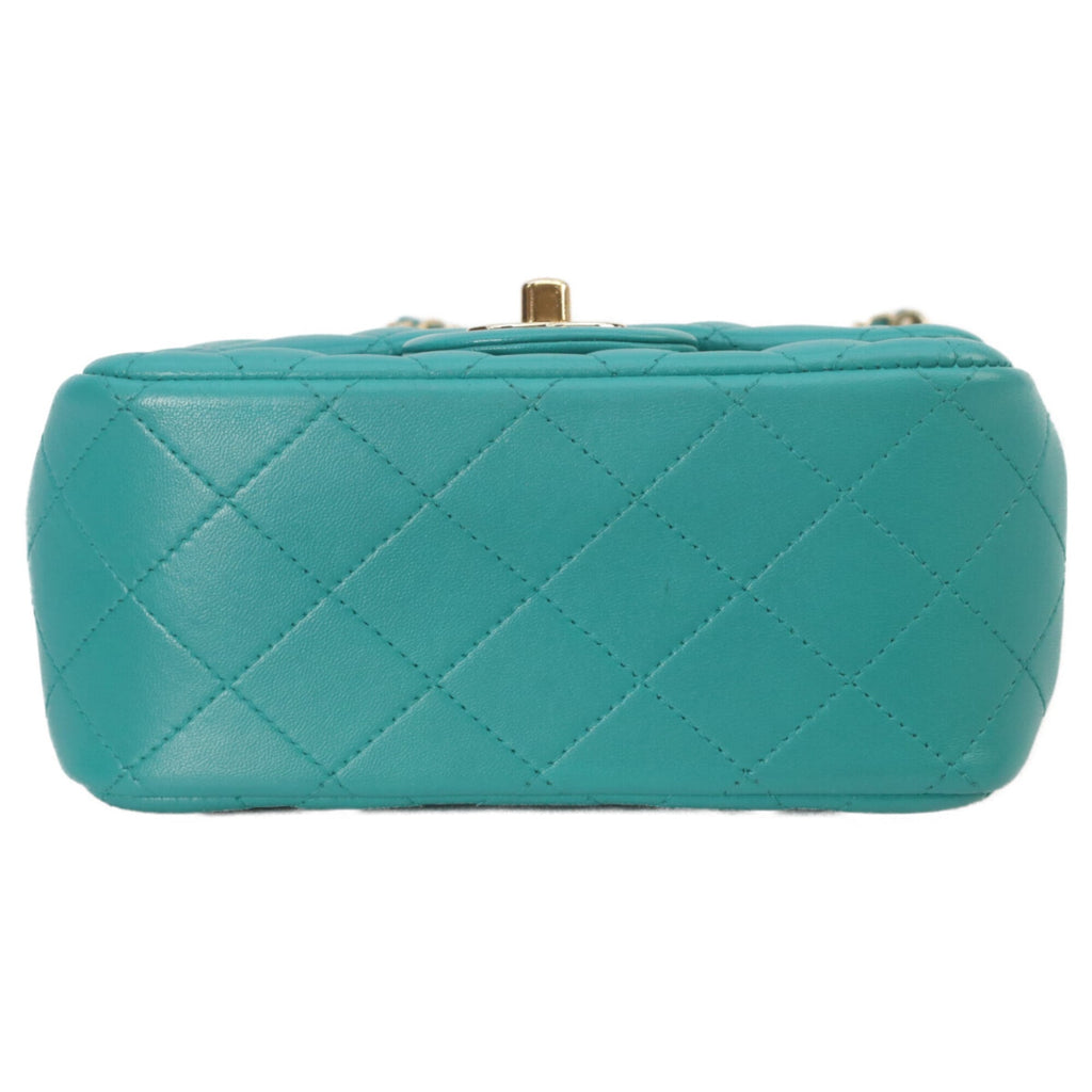 Chanel Emerald Green Leather Shoulder Bag