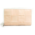 Bottega Veneta Beige Leather Long Wallet (Bi-Fold)