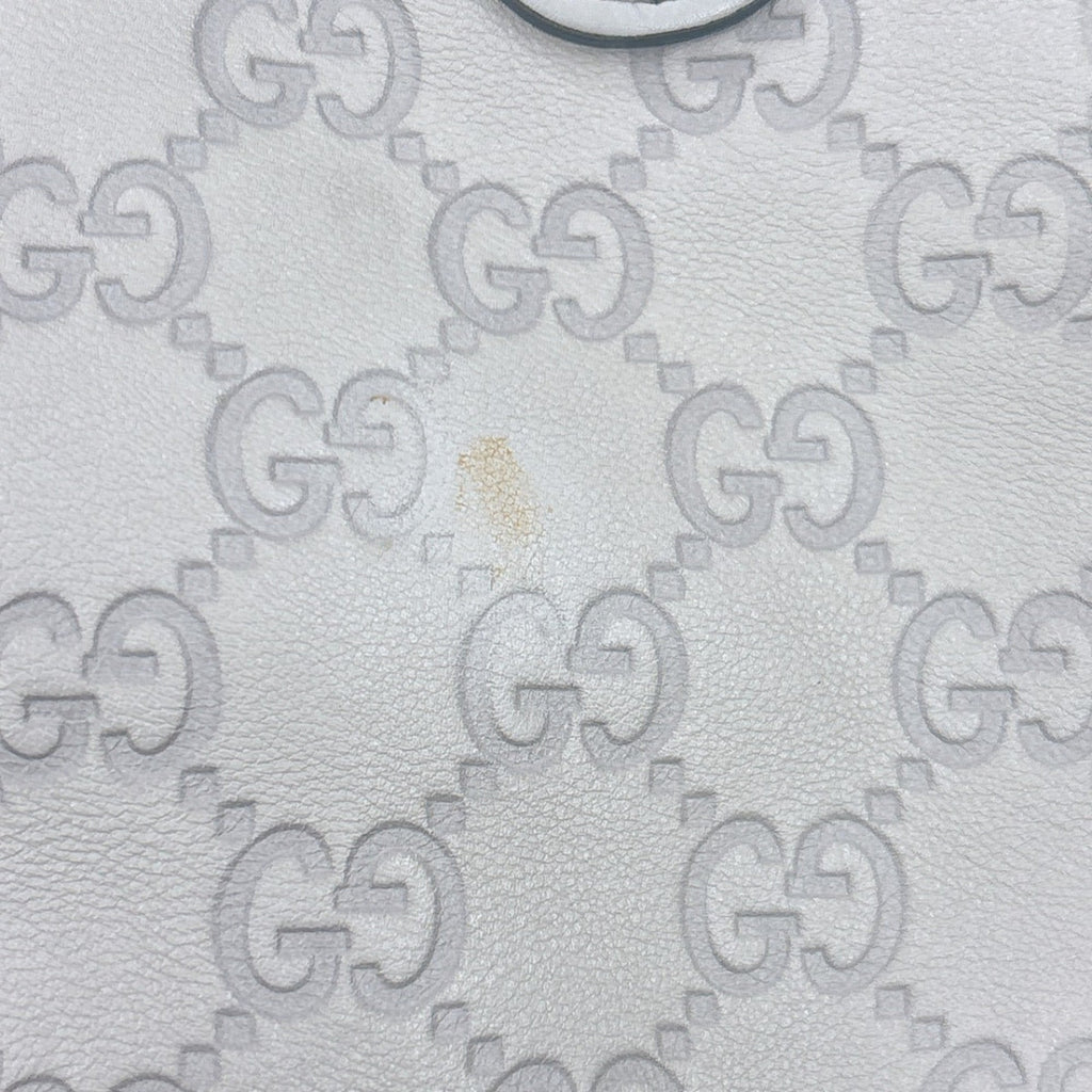 Gucci Beige Leather Shoulder Bag Tote Bag (Pre-Owned)