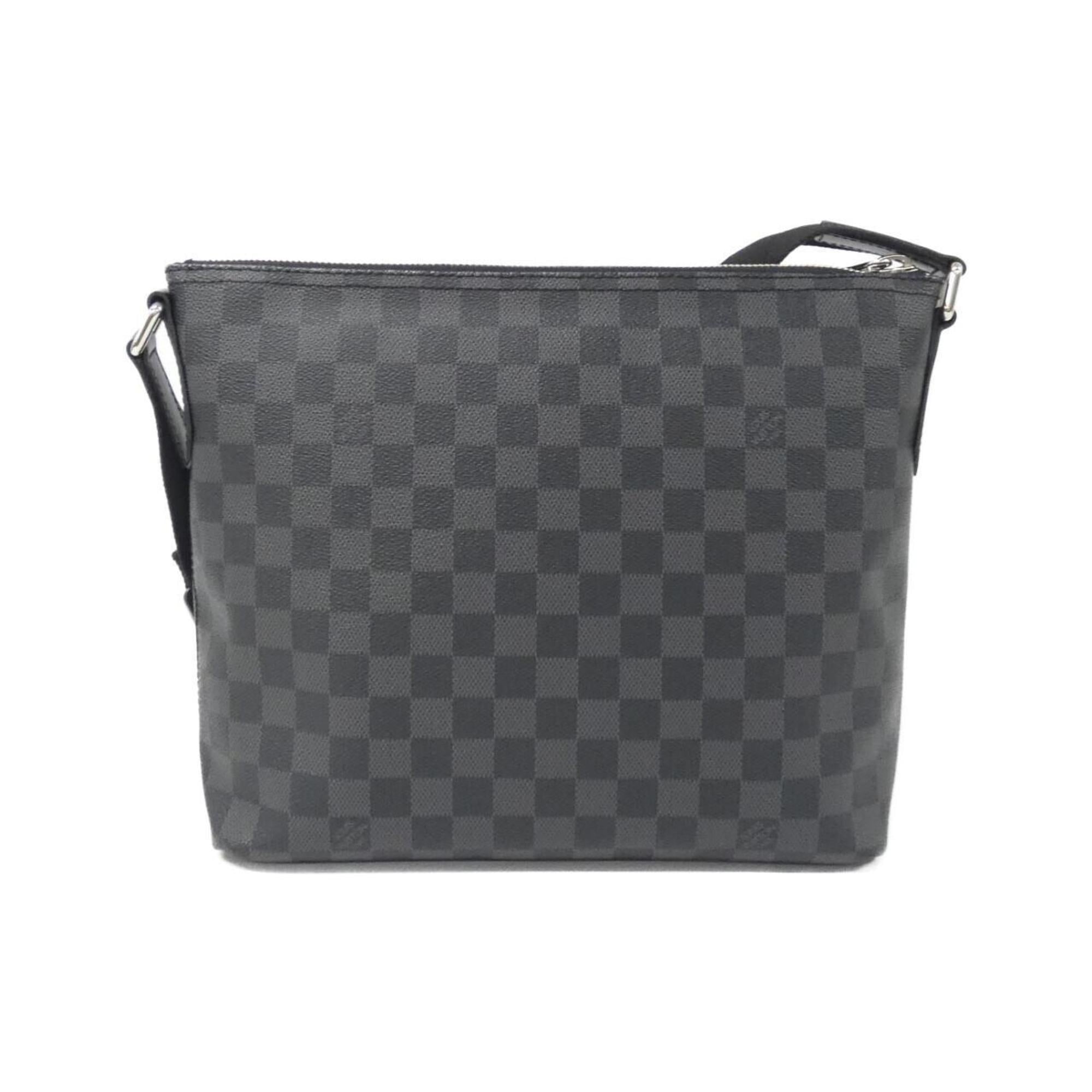 Louis Vuitton Gray Coated Canvas Shoulder Bag
