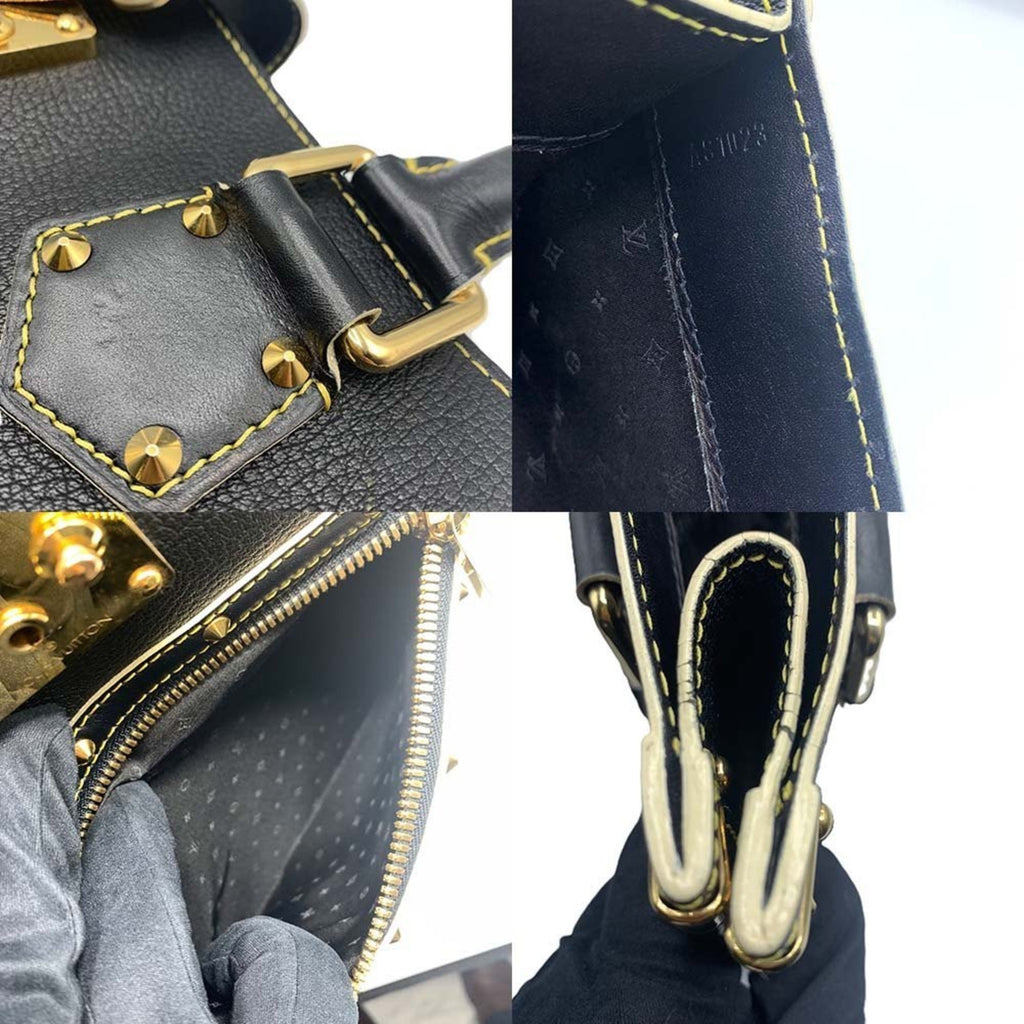 Louis Vuitton Black Suhali Leather Handbag Tote Bag