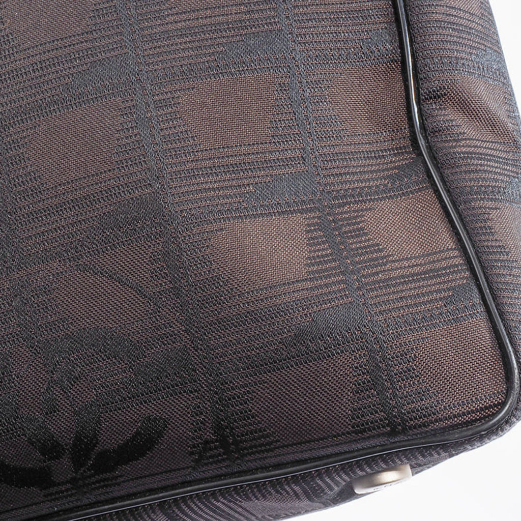 Chanel New Travel Line Brown Jacquard Leather Tote Bag