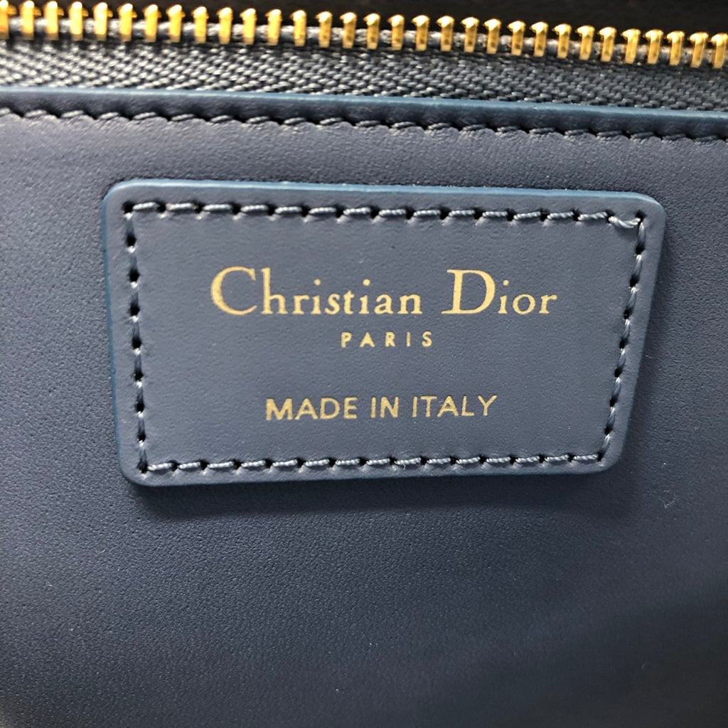 Christian Dior Blue Leather Shoulder Bag (Pre-Owned)