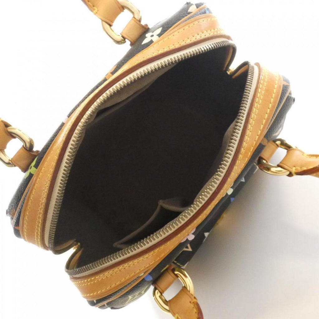 Louis Vuitton Black Multi-Color Coated Canvas Handbag