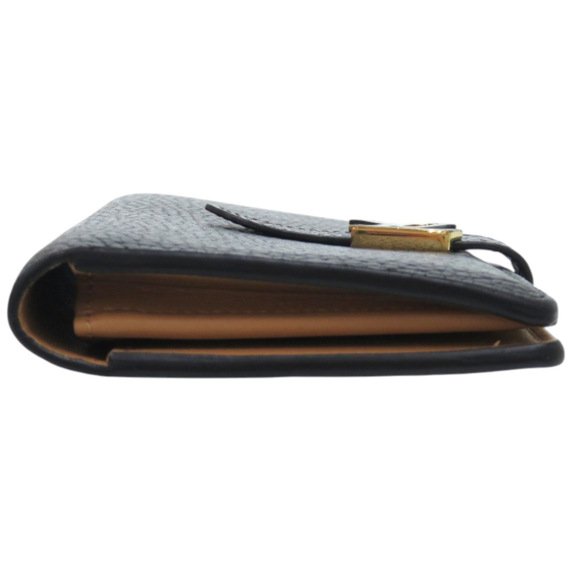 Louis Vuitton Black Noir Leather Long Wallet