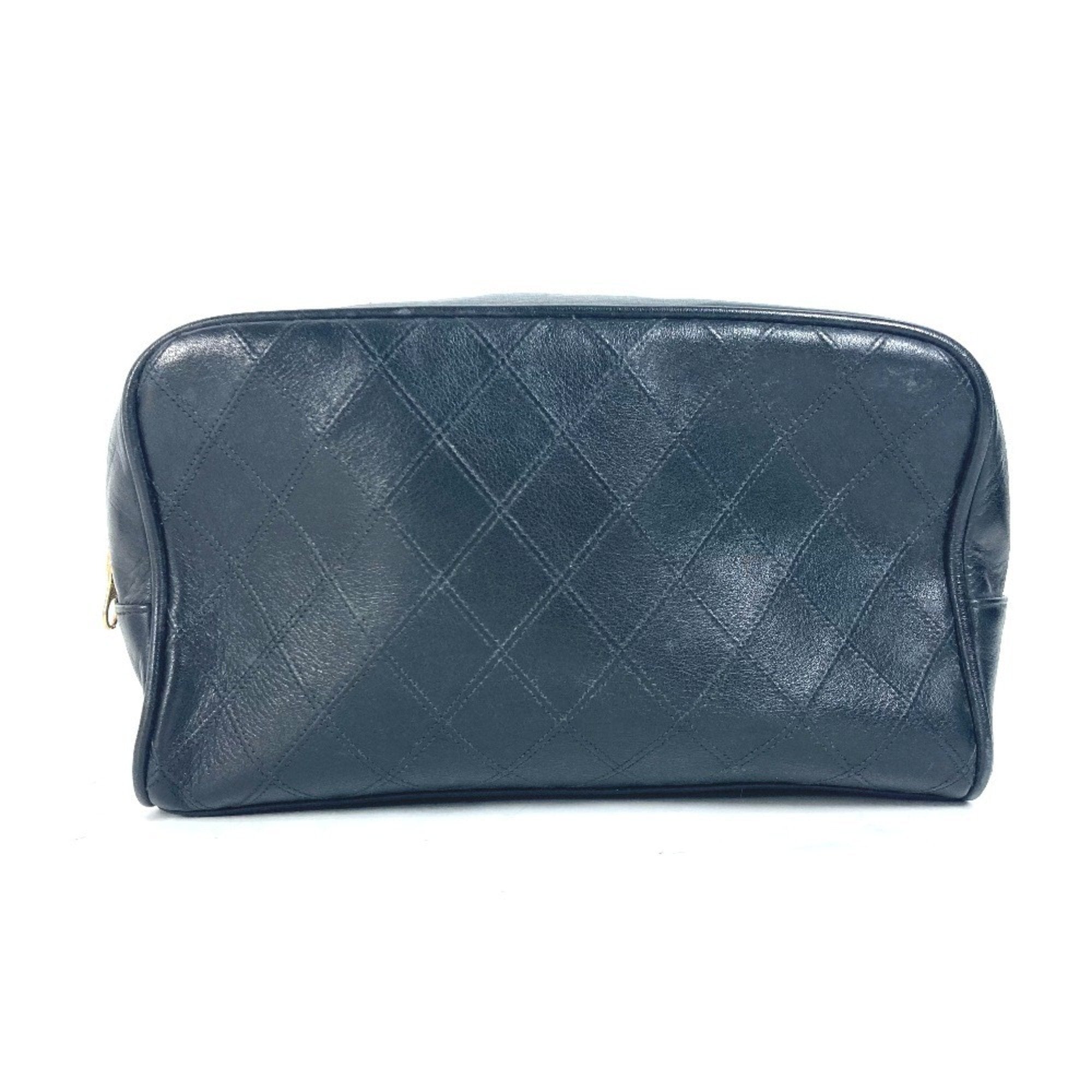 Chanel Black Leather Pouch