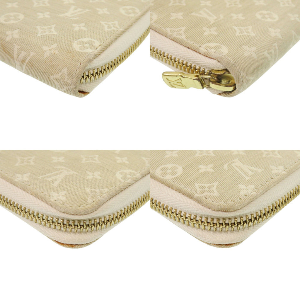 Louis Vuitton Beige Monogram Mini Lin Long Wallet