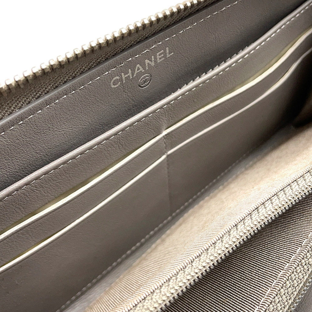 Chanel Champagne Gold Patent Leather Coin Purse/Coin Case