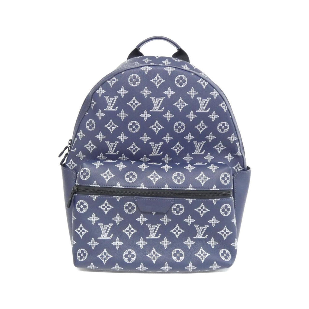 Louis Vuitton Monogram Shadow Black Navy Leather Backpack