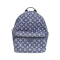 Louis Vuitton Monogram Shadow Black Navy Leather Backpack