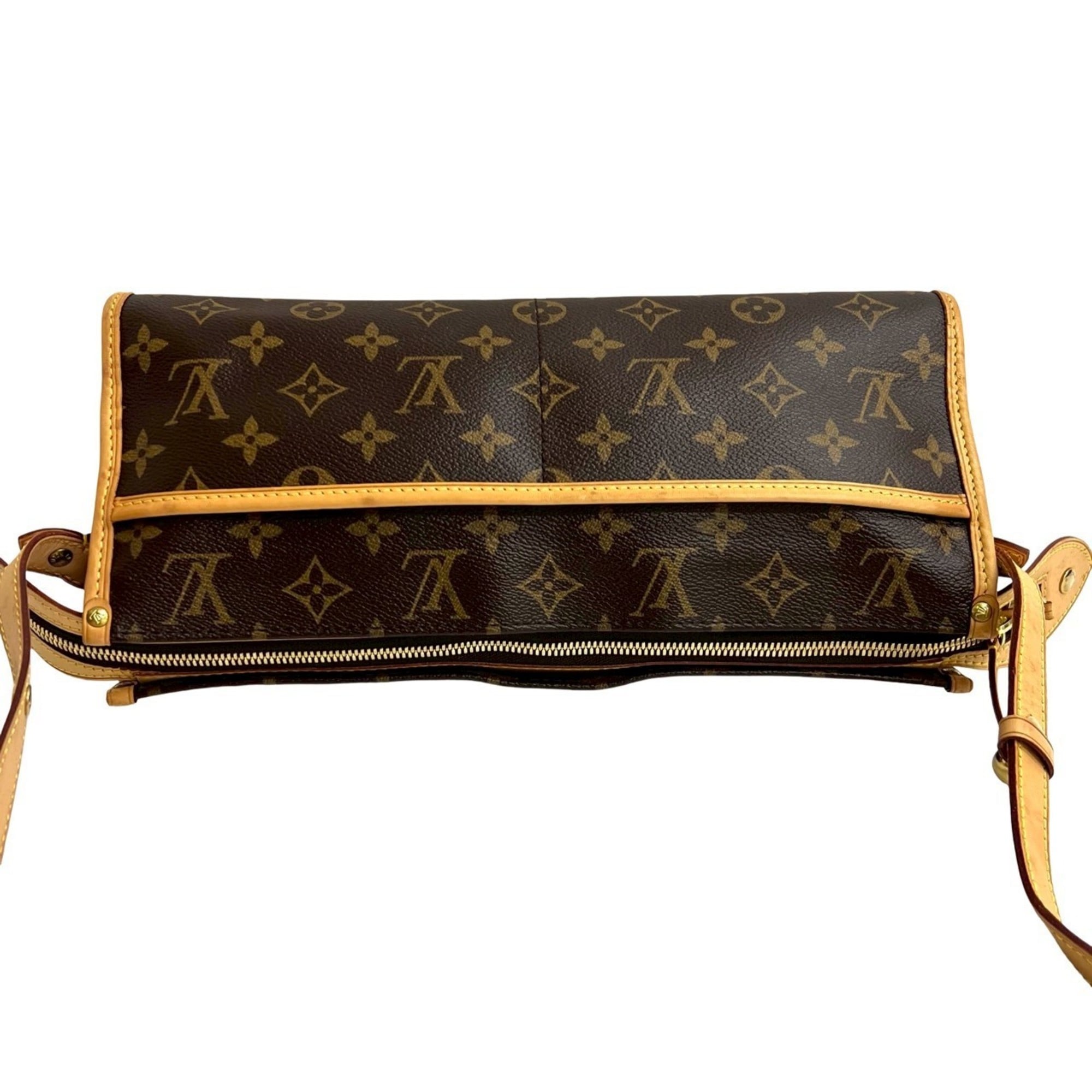 Louis Vuitton Brown Leather Pvc Pochette Shoulder Bag