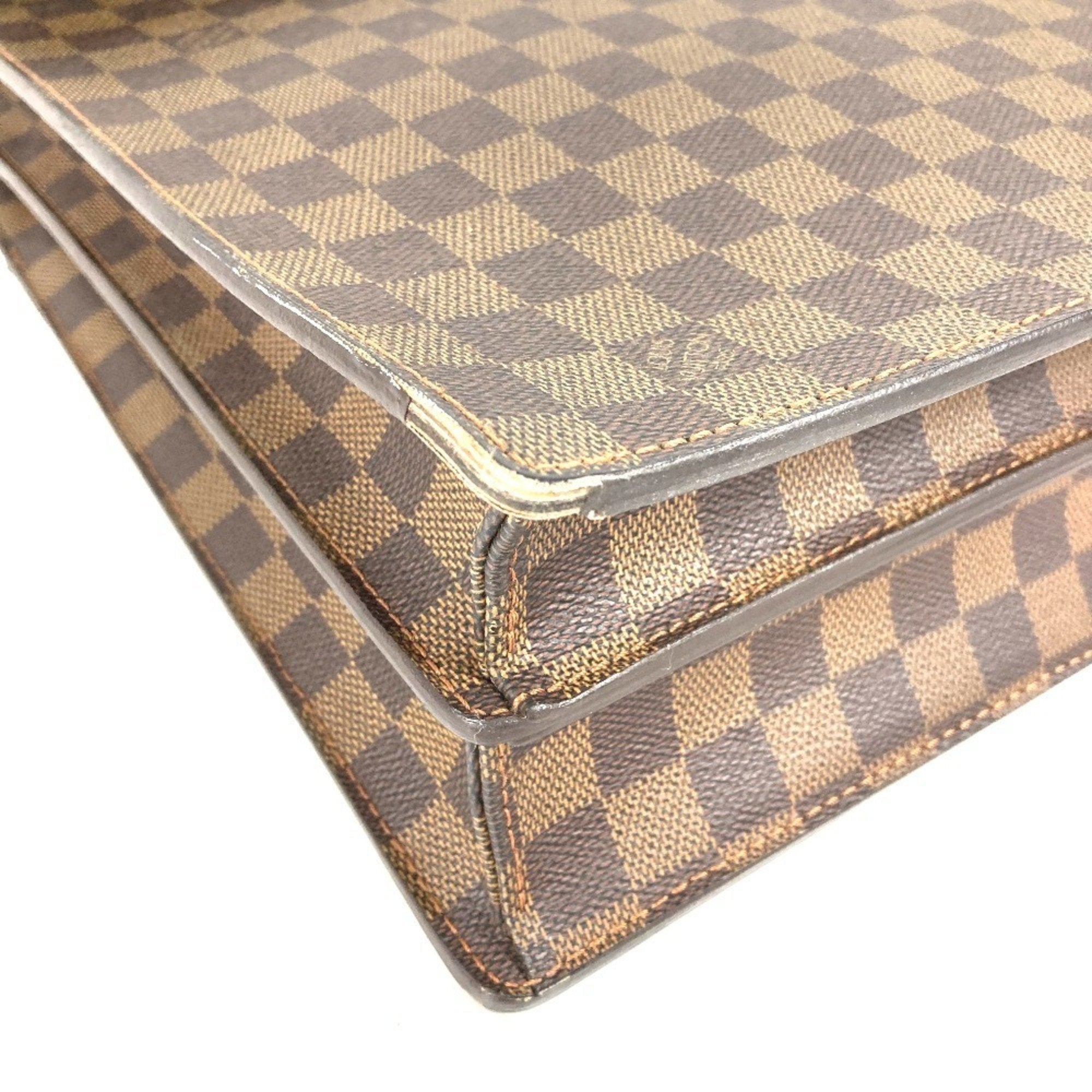 Louis Vuitton Brown Damier Canvas Ebene Damier Canvas Briefcase Handbag