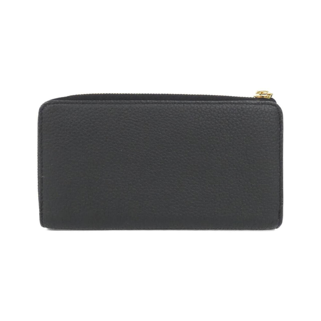 Louis Vuitton Black Leather Long Wallet
