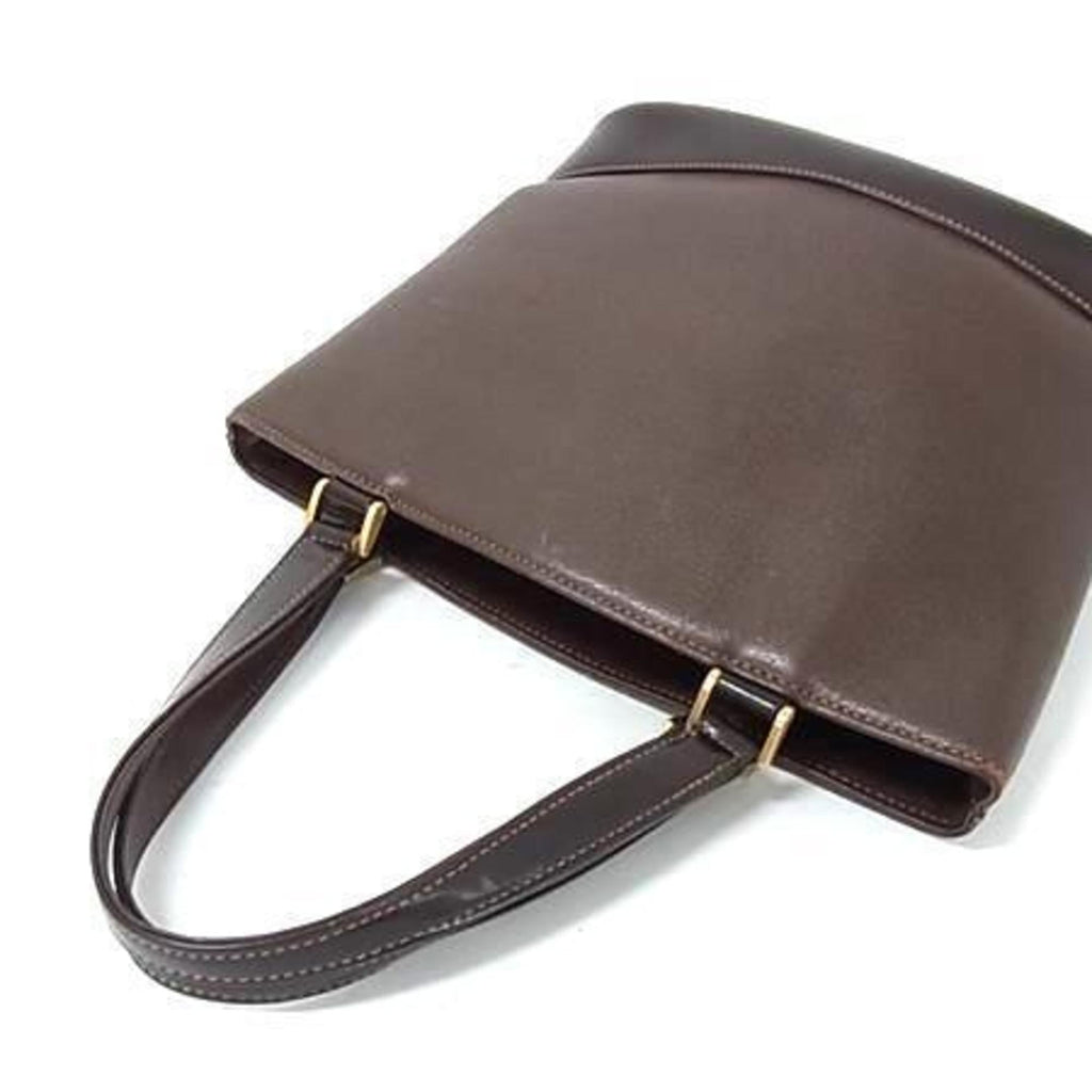 Burberry Brown Leather Handbag Tote Bag