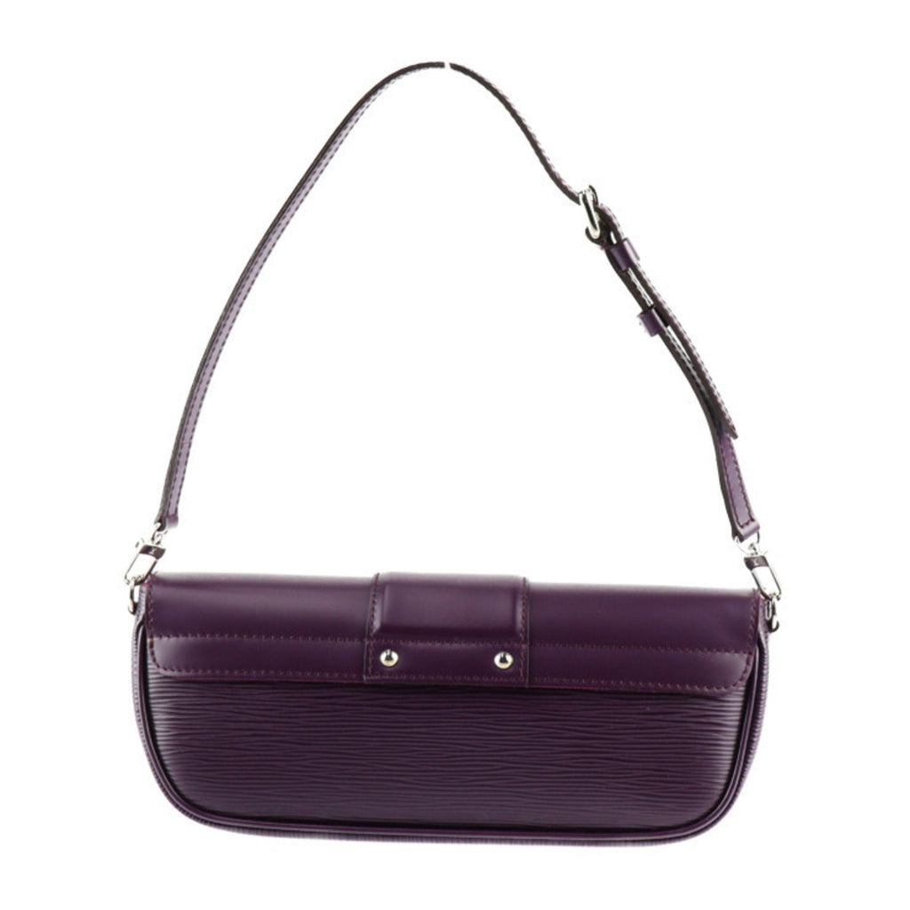 Louis Vuitton Cassis Leather Clutch Bag Handbag Pochette Shoulder Bag