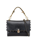 Fendi Black Leather Handbag Shoulder Bag
