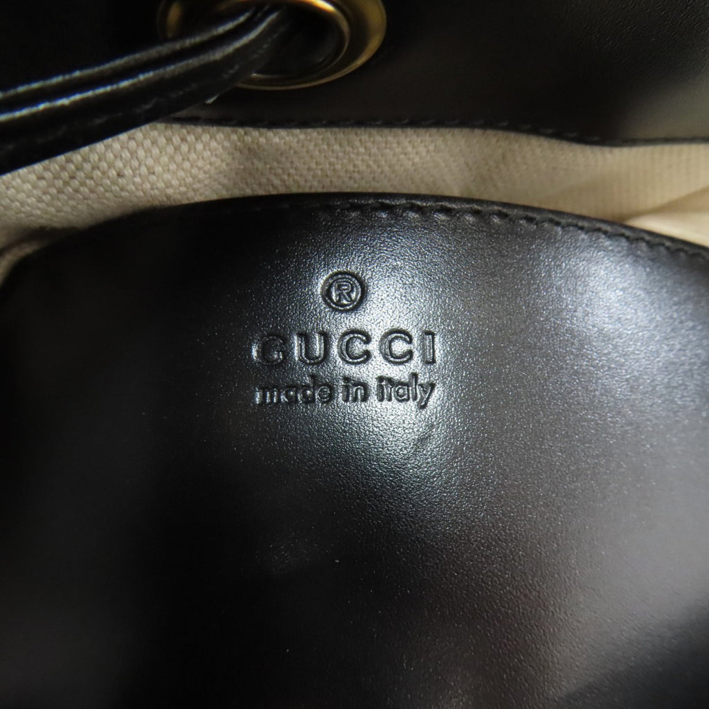 Gucci Black Leather Backpack (Pre-Owned)