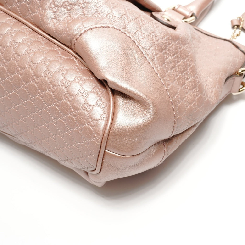 Gucci Sukey Pink Micro Gg Leather Shoulder Bag (Pre-Owned)