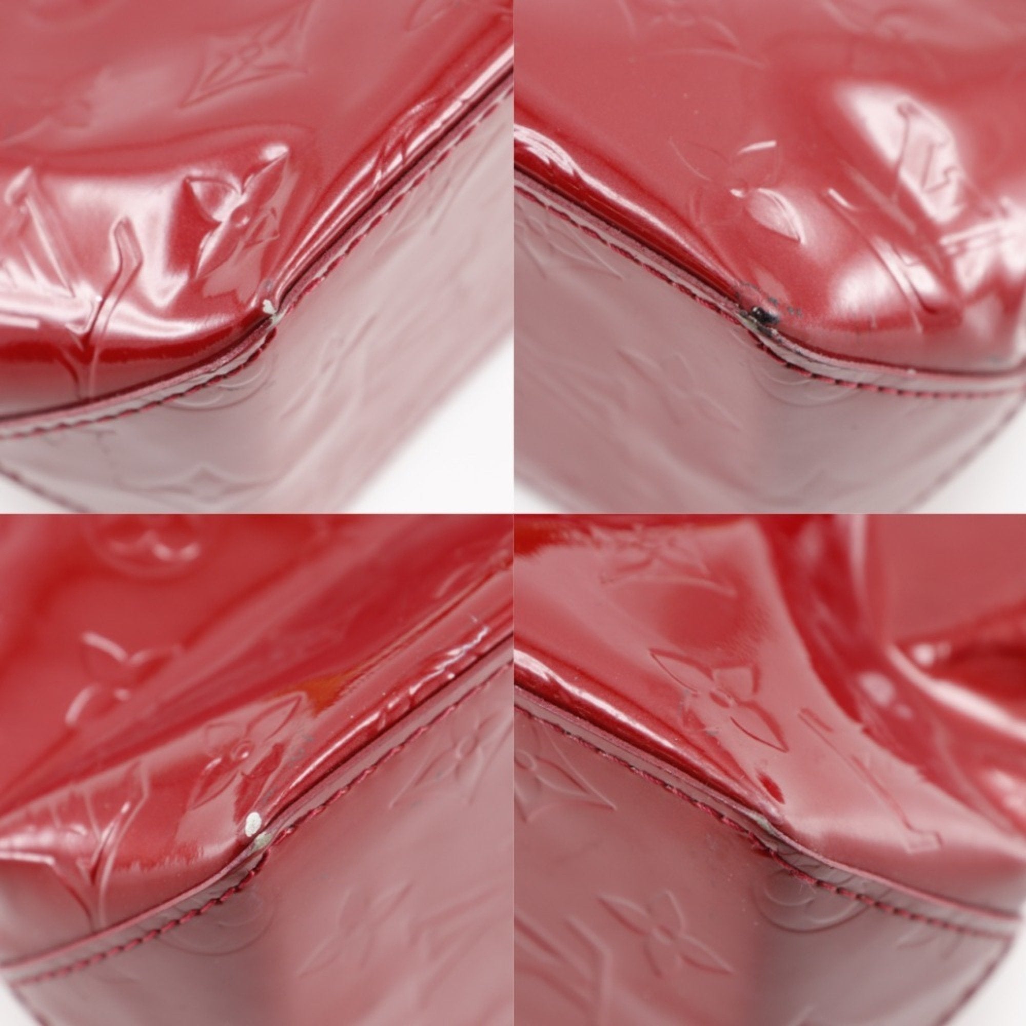 Louis Vuitton Pomme D'amour Red Color Monogram Vernis Handbag