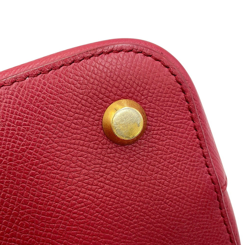 Balenciaga Red Color Leather Handbag Shoulder