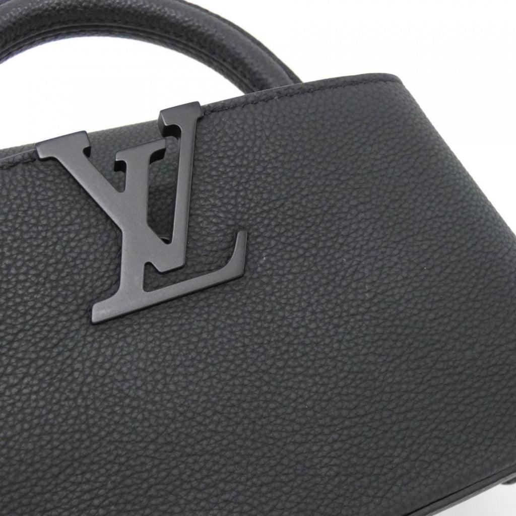 Louis Vuitton Black Leather Handbag