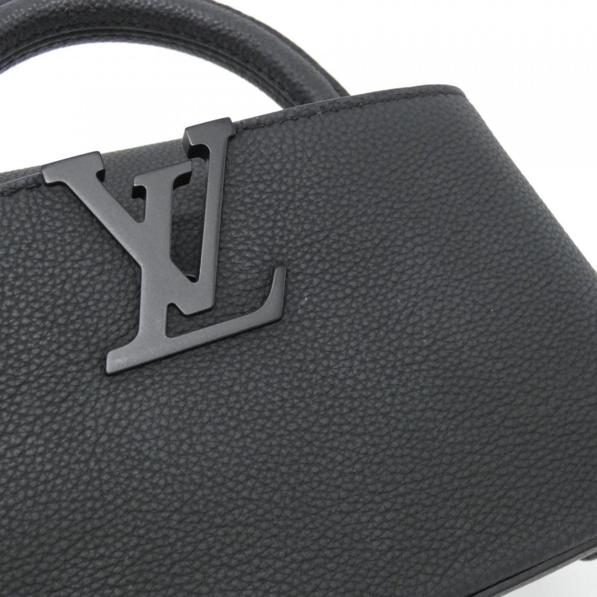 Louis Vuitton Black Leather Handbag