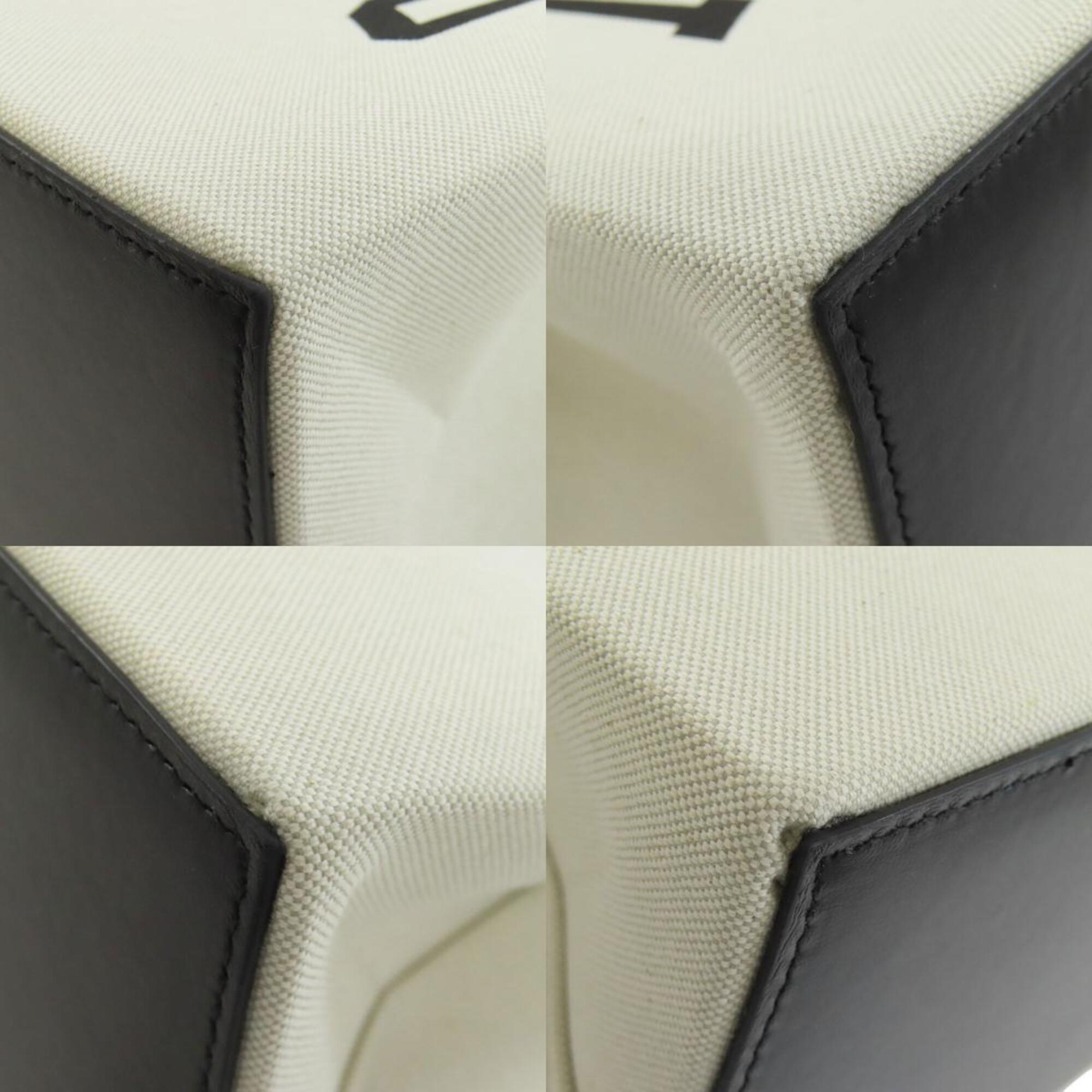 Balenciaga Black White Canvas Tote