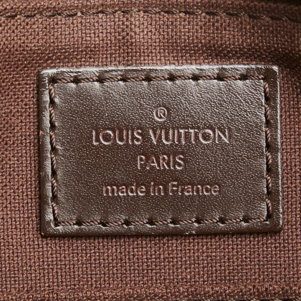Louis Vuitton Brown Damier Canvas Pvc Leather Pochette Shoulder Bag
