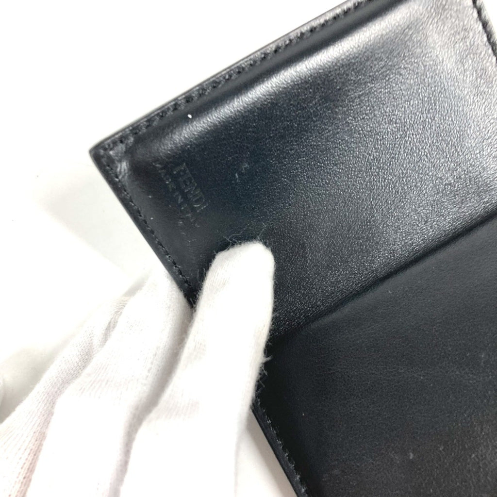 Fendi Black Leather Wallet (Tri-Fold)