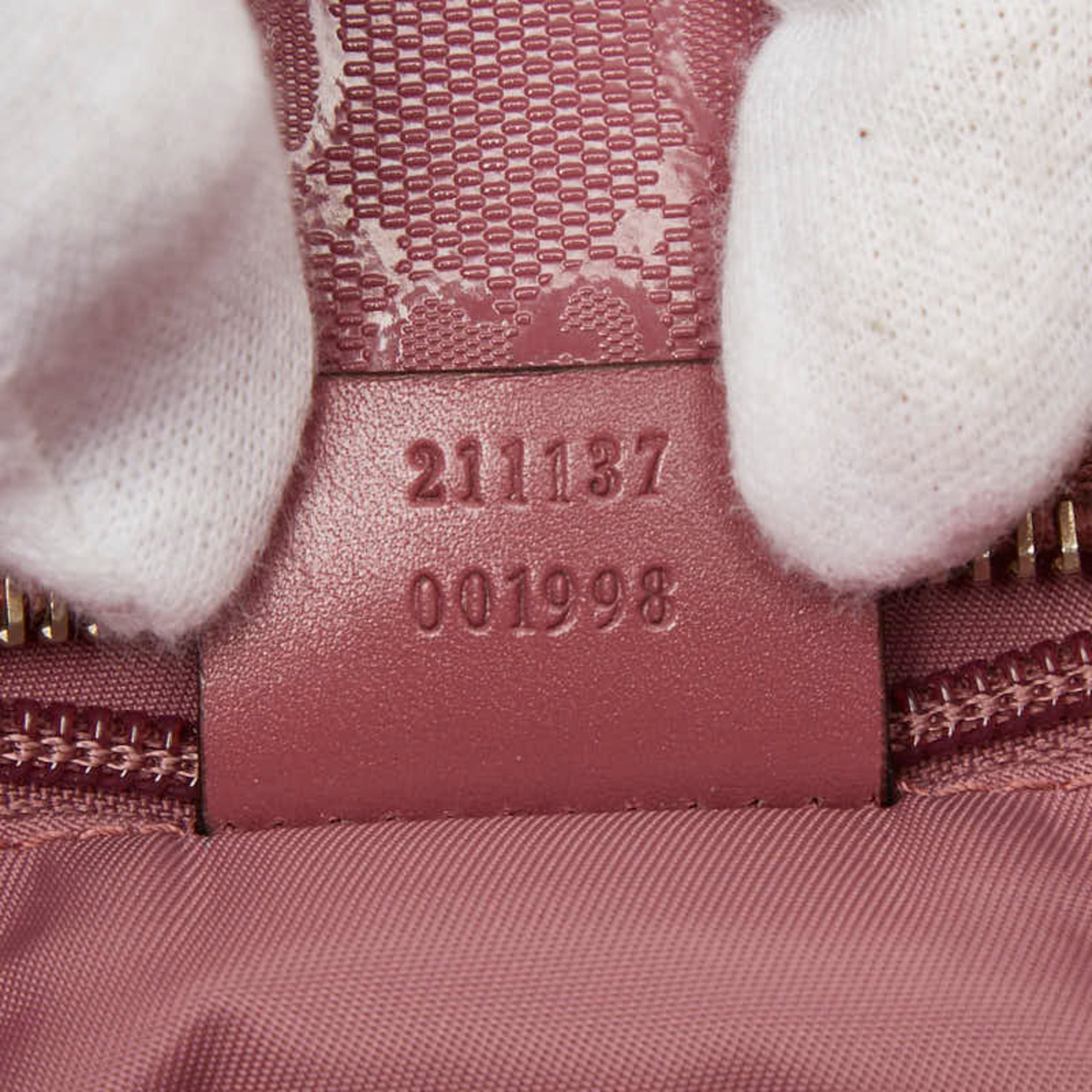 Gucci Pink Pvc Leather Shoulder Bag Tote Bag (Pre-Owned)