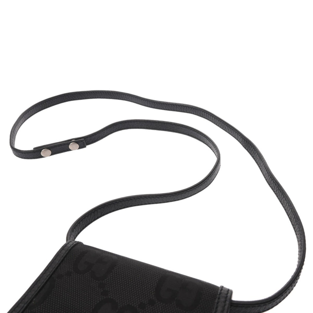 Gucci Black Leather Nylon Shoulder Bag (Pre-Owned)