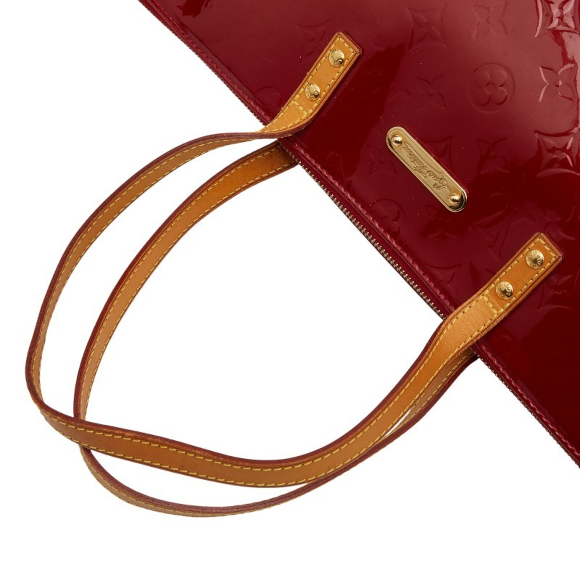 Louis Vuitton Pomme D'amour Red Color Patent Leather Handbag Tote Bag